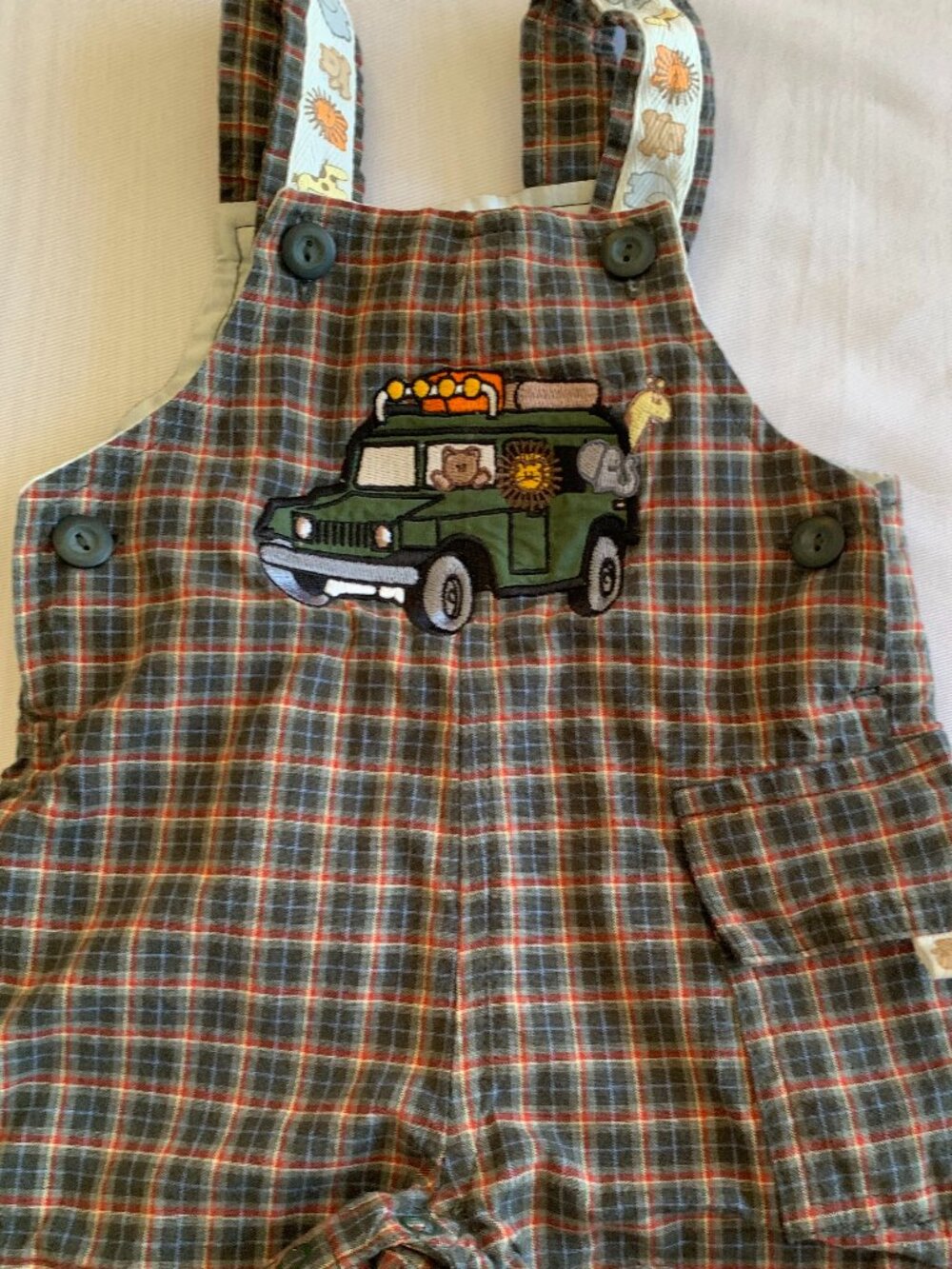 Baby Crew Jon Jons size 6/9 months plaid